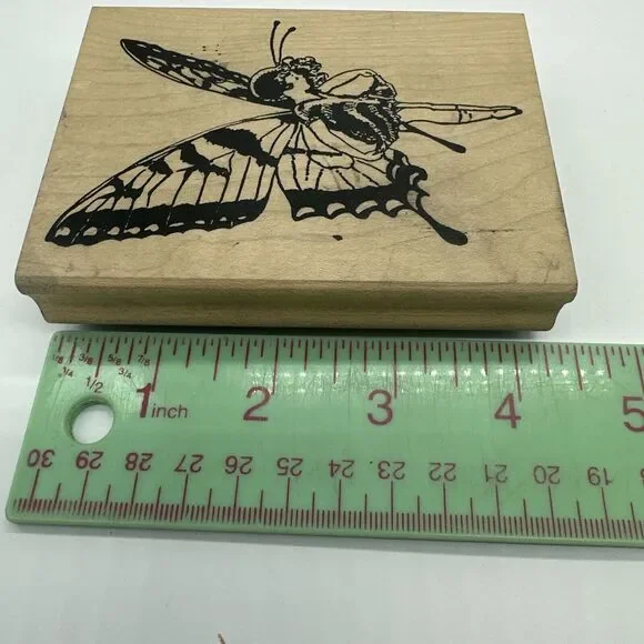 Fairy Girl Butterfly Pixie Judi Kins 1767 Rubber Stamp Fantasy - Picture 7 of 7